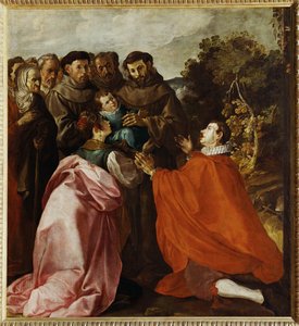 Heilung des Kindes Bonaventura durch den heiligen Franziskus