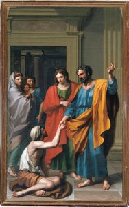 St. Peter und St. Johannes heilen den Gelähmten, 1783 von Francisco Javier Ramos y Albertos