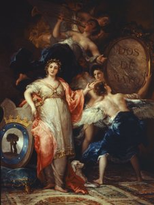 Allegorie der Stadt Madrid (Spanien) - Öl auf Leinwand von Francisco de Goya