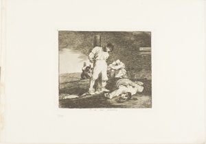 Und es gibt keine Hilfe dafür, Platte 15 aus Die Schrecken des Krieges von Francisco Jose de Goya y Lucientes