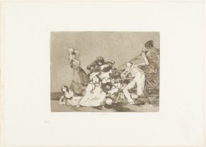 Und sie sind wie wilde Tiere, Platte fünf aus Die Schrecken des Krieges von Francisco Jose de Goya y Lucientes