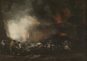Feuer in einem Krankenhaus