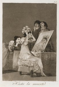 Hasta la muerta aus Los Caprichos, veröffentlicht 1799 von Francisco de Goya