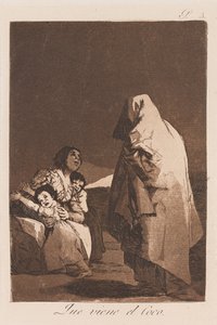 Hier kommt der Bogey, spätes 18. - frühes 19. Jahrhundert von Francisco de Goya