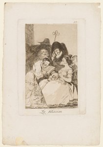La Filiacion, Platte aus "Los Caprichos", 1799 von Francisco de Goya