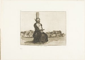 Wegen eines Messers, Platte 34 aus Die Schrecken des Krieges von Francisco Jose de Goya y Lucientes