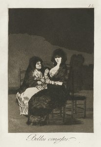 Hübsche Lehren von Francisco de Goya