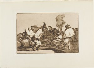 Freue dich, Karneval, denn morgen wirst du Asche sein, Platte 14 aus Los Proverbios von Francisco Jose de Goya y Lucientes