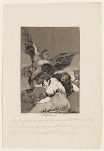 Soplones, Platte aus "Los Caprichos", 1799
