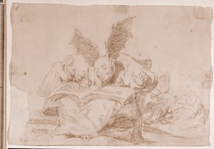 Die Schrecken des Krieges: Gegen das Gemeinwohl (Vorzeichnung) von Francisco de Goya