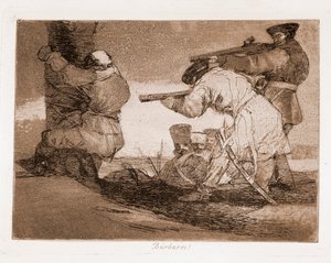 Die Schrecken des Krieges: Barbaren! von Francisco de Goya