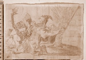 Die Schrecken des Krieges: Farandole der Scharlatane von Francisco de Goya