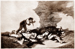 Die Schrecken des Krieges: Para eso habeis nacido (deshalb seid ihr geboren) von Francisco Jose de Goya y Lucientes