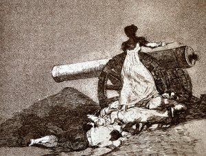 Die Schrecken des Krieges: Que Valor! (Welcher Mut) (Detail)