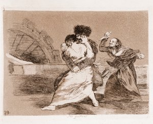 Die Schrecken des Krieges: Sie wollen nicht von Francisco de Goya