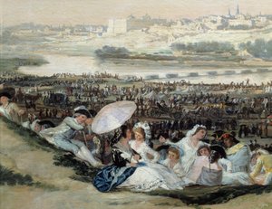 Die Prärie von San Isidro (San Isidro) Blick auf die Stadt Madrid von der Einsiedelei San Isidoro