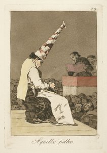 Diese Staubkörner, Platte 23 aus "Los Caprichos" von Francisco de Goya