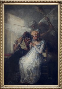 Die Zeit, genannt Les Vieilles. Gemälde von Francisco de Goya y Lucientes (1746-1828), circa 1808-1812, spanische Kunst Anfang des 19. Jahrhunderts. Museum der Schönen Künste von Lille. von Francisco de Goya