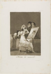 Bis zum Tod, Platte 55 aus Los Caprichos von Francisco Jose de Goya y Lucientes