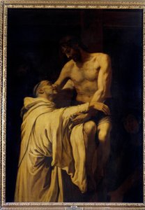 Christus nimmt den Heiligen Bernhard von Clairvaux in seine Arme