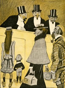 Eine verlorene englische Familie fragt nach dem Weg an der Oper, 1903 von Francisco Sancha y Lengo