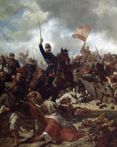 General Juan Prim y Prats (1814-70) in der Schlacht von Tetouan 1860 von Francisco Sans y Cabot