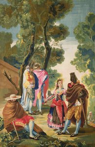 Eine Maja und die maskierten Männer, ca. 1777