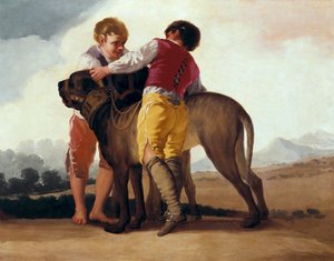 Jungen mit Mastiff, ca. 1786