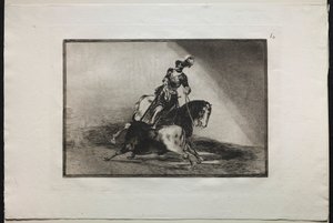 Stierkämpfe: Karl V. spießt einen Stier auf, 1876