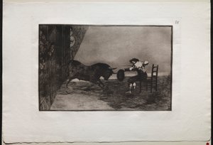 Stierkämpfe: Der Mut von Martincho im Ring in Saragossa von Francisco de Goya