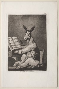 Caprichos: Und so war sein Großvater von Francisco de Goya