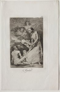 Caprichos: Blase! von Francisco de Goya