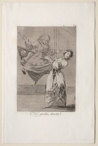 Caprichos: Schrei nicht, Dummkopf von Francisco de Goya