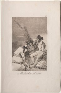 Caprichos: Jungs machen sich bereit. von Francisco de Goya
