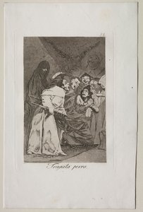 Caprichos: Schluck es, Hund! von Francisco de Goya