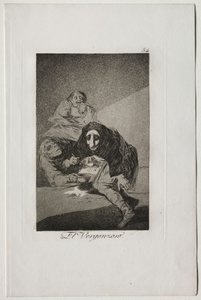 Caprichos: Der Schamhafte von Francisco de Goya