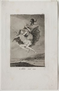 Caprichos: Da geht es hin von Francisco de Goya
