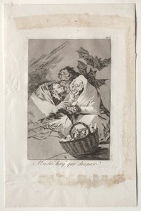 Caprichos: Es gibt viel zu saugen, 1799 von Francisco de Goya