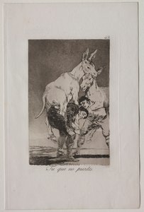 Caprichos: Du, der du nicht kannst