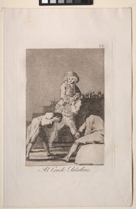 Caprichos: An den Pfalzgrafen oder Grafen des Gaumens von Francisco de Goya