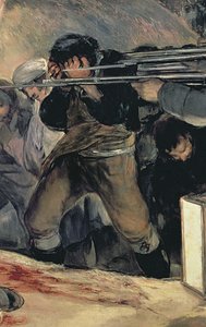 Erschießung der Verteidiger von Madrid, 3. Mai 1808 (Detail) von Francisco de Goya