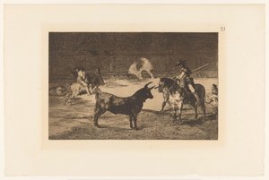 Fernando del Toro fordert einen Stier heraus von Francisco de Goya