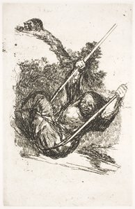 Hexe in der Schaukel