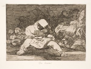 Welcher Wahnsinn! (68) von Francisco de Goya