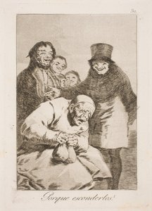 Warum sie verstecken? von Francisco de Goya