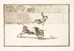 Juanito Apiñanis Geschicklichkeit und Wagemut in der Arena von Madrid von Francisco de Goya