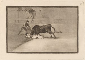 Der unglückliche Tod von Pepe Illo in der Arena von Madrid von Francisco de Goya