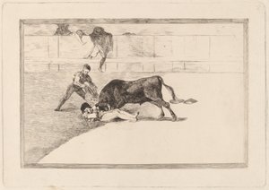 Der unglückliche Tod von Pepe Illo in der Arena von Madrid von Francisco de Goya