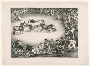 [Die Stiere von Bordeaux: Spanisches Divertissement] von Francisco de Goya