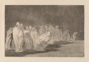 Die Männer in Säcken von Francisco de Goya